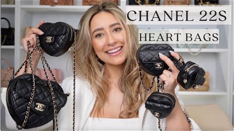 Chanel 22S Heart Bag Comparison & Review of ALL FIVE SIZES .